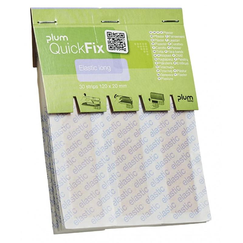 Plastry elastyczne PLUM QuickFix Long, wkład, 30 szt.