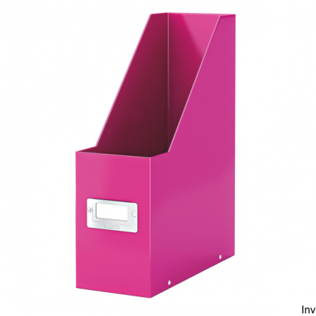 Pojemnik na czasopisma Leitz Click & Store różowy 60470023, wymiary 103 x 330 x 253 mm, pojemność do 4,5 kg