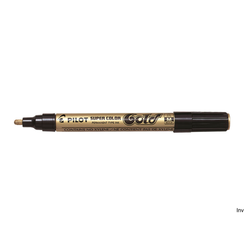 Marker olejowy Pilot złoty M, 4,5 mm, szybkoschnący, wodoodporny, odporny na warunki atmosferyczne