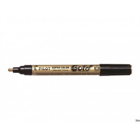 Marker olejowy Pilot złoty M, 4,5 mm, szybkoschnący, wodoodporny, odporny na warunki atmosferyczne