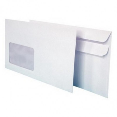 Koperta DL samoprzylepna biała NC Koperty L(1000) z paskiem HK