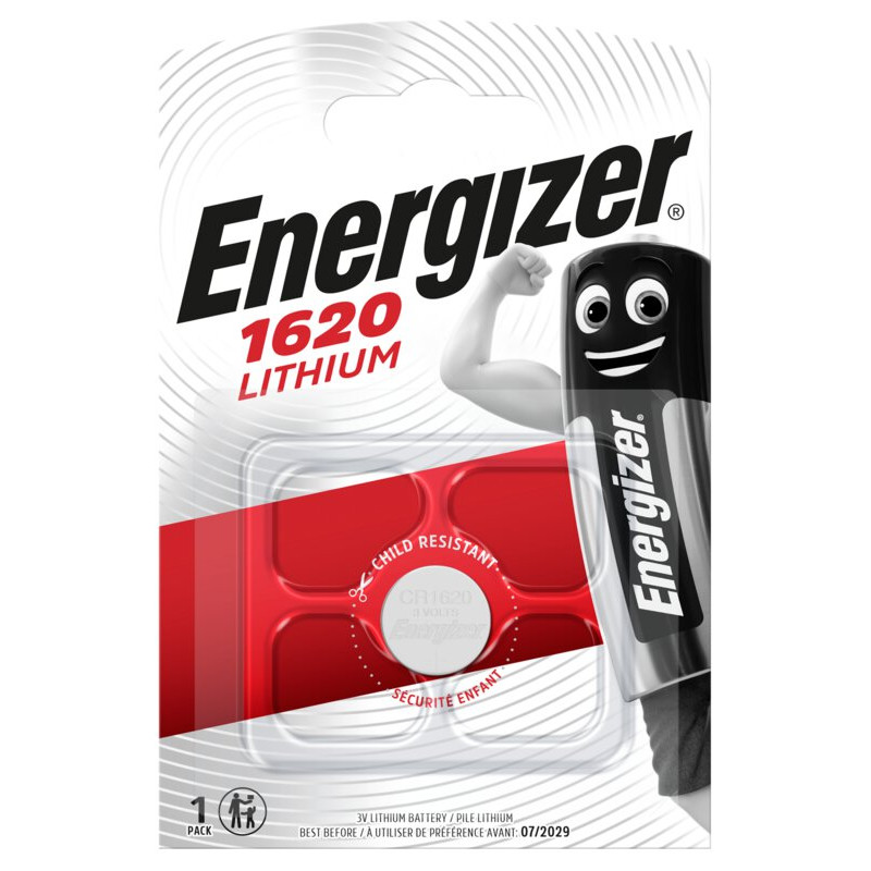 Bateria Energizer CR1620 - długotrwałe zasilanie do zegarków, pilotów i innych urządzeń elektronicznych