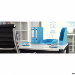Dziurkacz Leitz 5008 jasnoniebieski metalowy do 30 kartek 80 g/m²