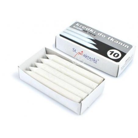 Kredki do tkanin białe 1016 (10 sztuk) St.Majewski