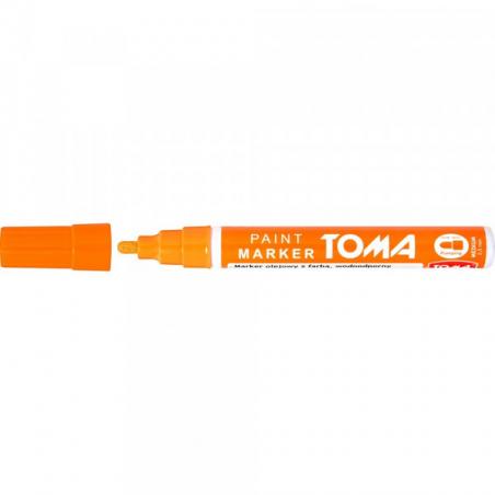 Marker akrylowy pomarańczowy TO-400 Toma, fibrowa końcówka 2-5mm