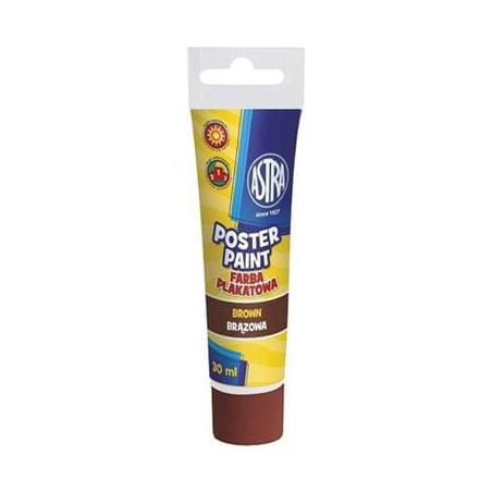 Farba plakatowa brązowa Astra 30 ml