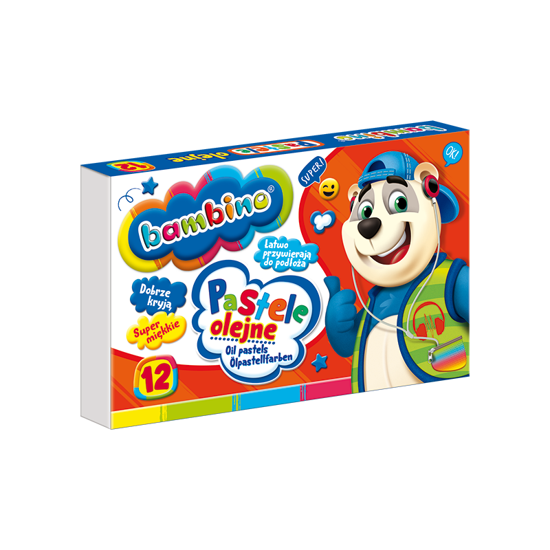 Pastele olejne BAMBINO 12 kolorów St.Majewski 3110