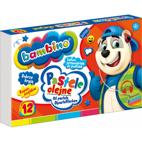 Pastele olejne BAMBINO 12 kolorów St.Majewski 3110