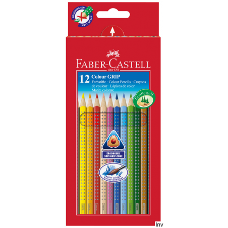 Kredki Faber-Castell GRIP 2001 12 sztuk w opakowaniu kartonowym