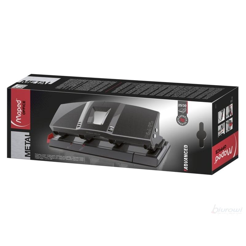 Dziurkacz Maped Advanced Metal 30k 4 otwory grafitowy metaliczny 622511