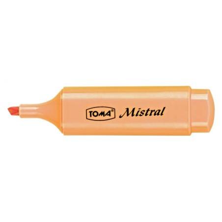 Zakreślacz MISTRAL PASTEL Toma, pomarańczowy TO-334, szeroka końcówka 1-5mm