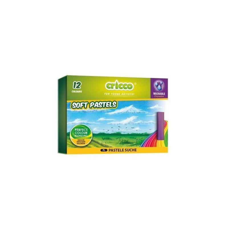 Kredki pastele suche Cricco 12 kolorów CR491K12