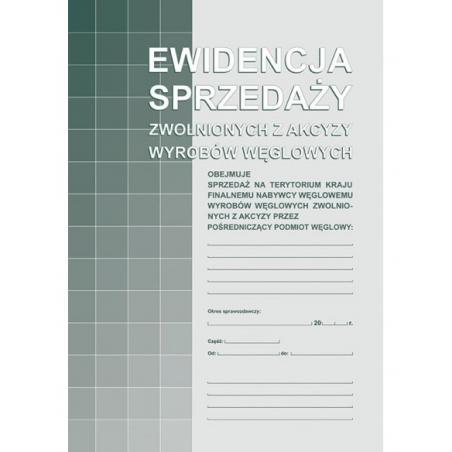 Ewidencja sprzedaży zwolnionej z akcyzy węgla 305-1 Michalczyk i Prokop