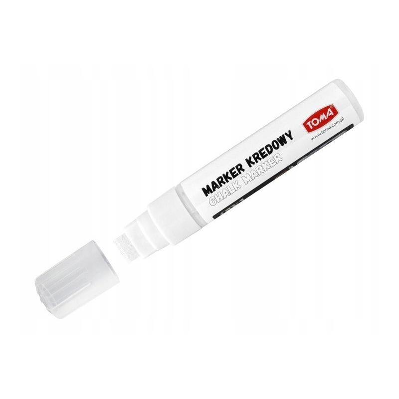 Marker kredowy biały 1,5mm 6g Toma TO-293