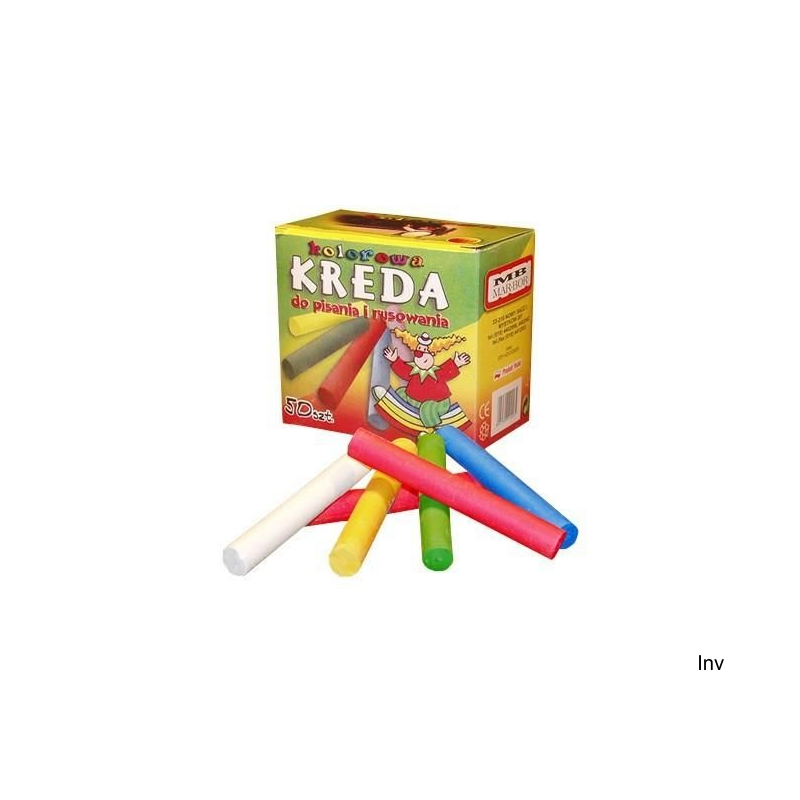 Kreda okrągła kolor 50 sztuk M12 Mar Bor