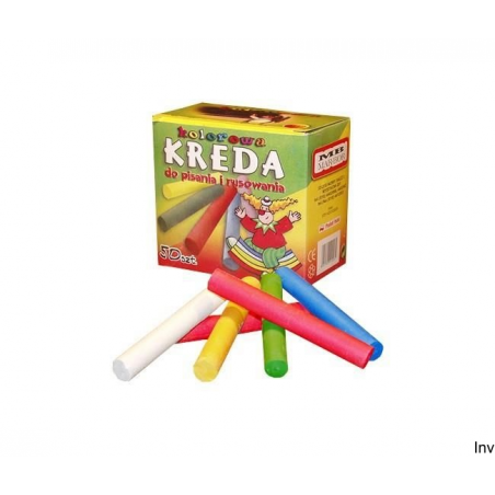 Kreda okrągła kolor 50 sztuk M12 Mar Bor