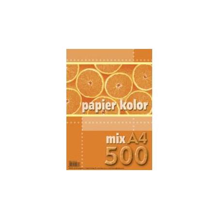 Papier A4 FLUO mix 500 arkuszy 5 kolorów Kreska