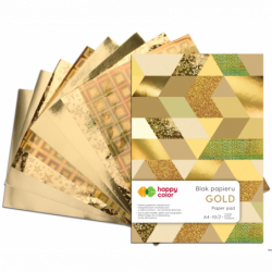 Blok GOLD, A4, 150-230g, 10 ark, HAPPY COLOR HA 3820 2030-MG