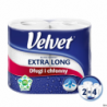Ręcznik Velvet Extra Long Biały 2 rolki 100% celuloza 2 warstwowy 90 listków