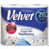 Ręcznik Velvet Extra Long Biały 2 rolki 100% celuloza 2 warstwowy 90 listków