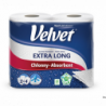 Ręcznik Velvet Extra Long Biały 2 rolki 100% celuloza 2 warstwowy 90 listków
