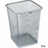 Kosz na papier kwadratowy GR-017, srebrny, 120 litrów, Grand