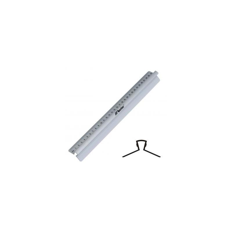 Linijka szkolna aluminiowa 15 cm z uchwytem Leniar 30315