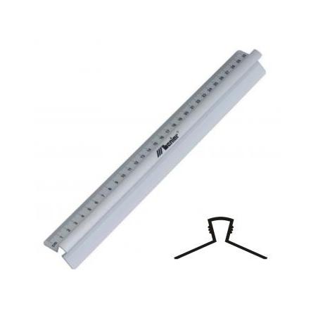 Linijka szkolna aluminiowa 15 cm z uchwytem Leniar 30315