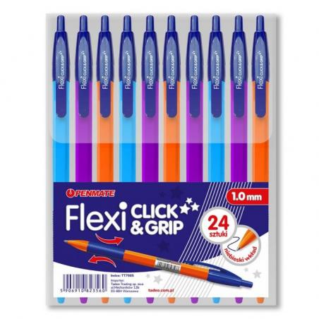 Długopis Flexi CLICK grip TT7985 z ergonomicznym uchwytem