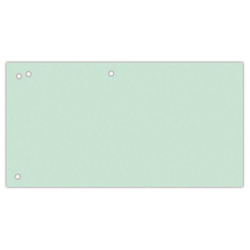Przekładki OFFICE PRODUCTS, karton, 1/3 A4, 240x105mm, 100szt., zielone