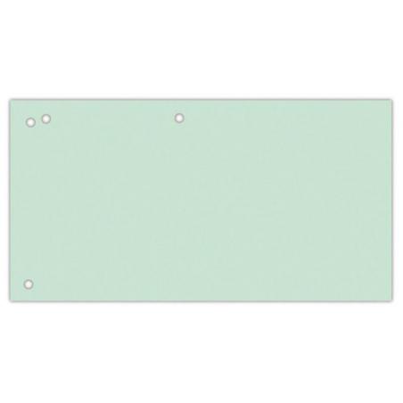 Przekładki OFFICE PRODUCTS, karton, 1/3 A4, 240x105mm, 100szt., zielone