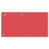 Przekładki OFFICE PRODUCTS, karton, 1/3 A4, 240x105mm, 100szt., czerwone