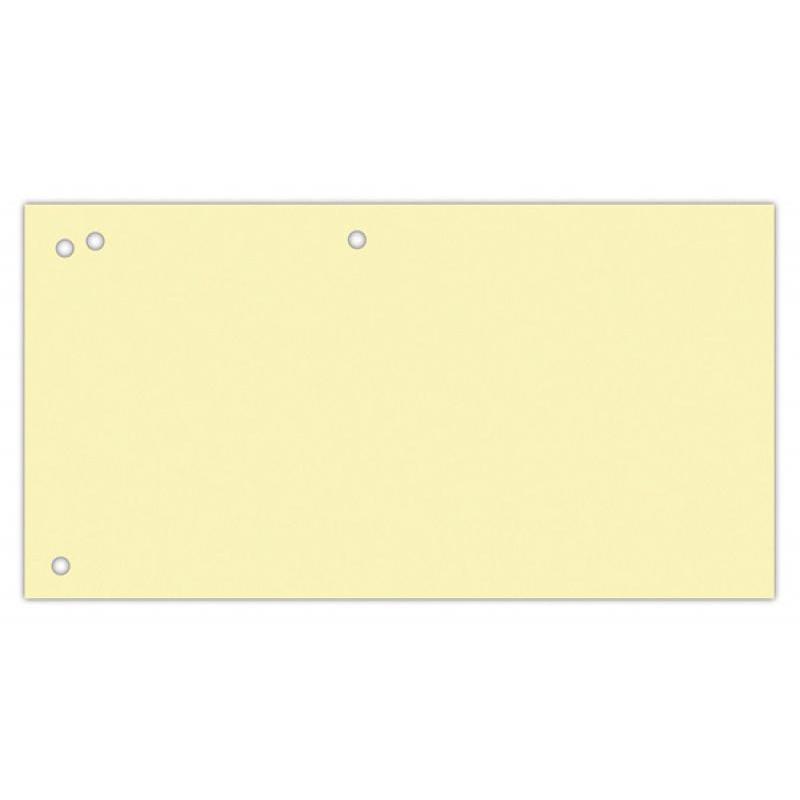Przekładki OFFICE PRODUCTS, karton, 1/3 A4, 240x105mm, 100szt., żółte