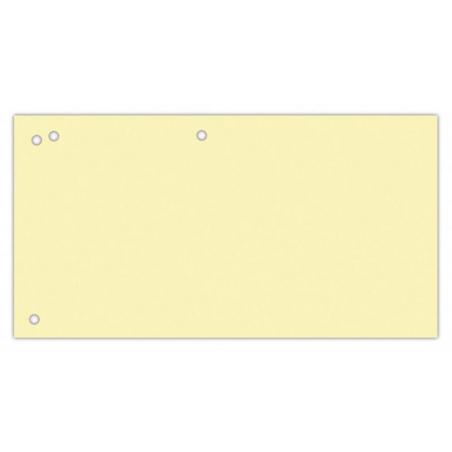 Przekładki OFFICE PRODUCTS, karton, 1/3 A4, 240x105mm, 100szt., żółte