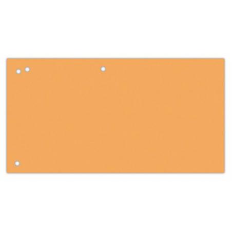 Przekładki OFFICE PRODUCTS, karton, 1/3 A4, 240x105mm, 100szt., pomarańczowe