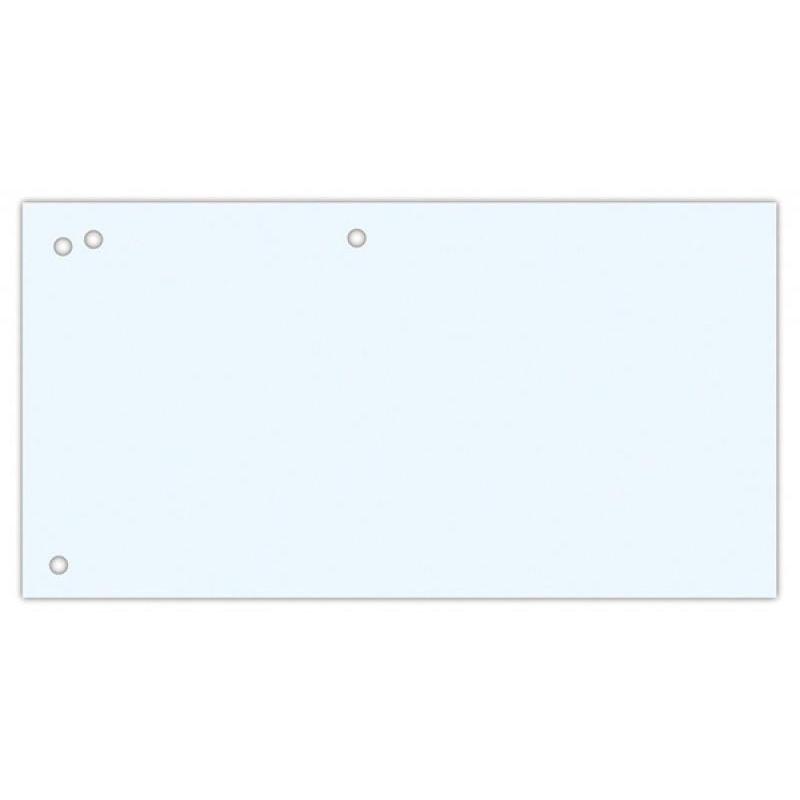 Przekładki OFFICE PRODUCTS, karton, 1/3 A4, 240x105mm, 100szt., białe