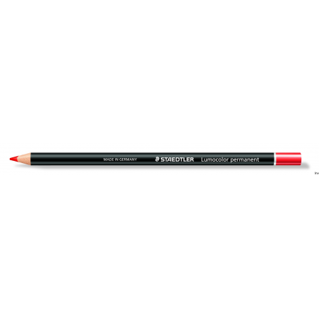Kredka wodoodporna czerwona Staedtler Lumocolor S 108, 12 sztuk, do pisania i znakowania po różnych powierzchniach