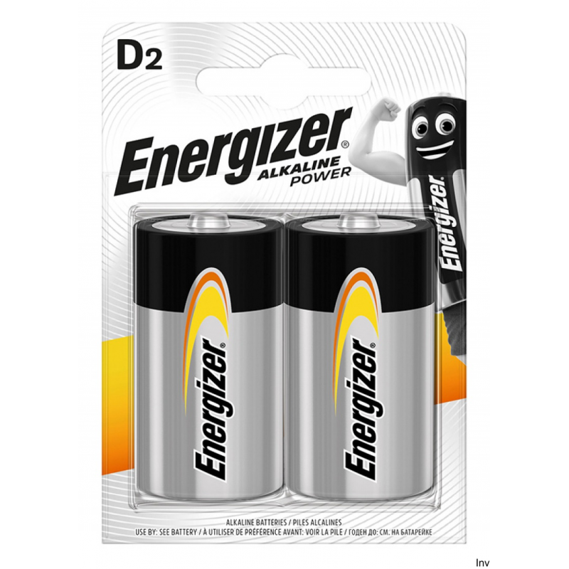 Bateria alkaliczna Energizer Intelligent LR20/D 2 sztuki 1,5V do urządzeń codziennego użytku