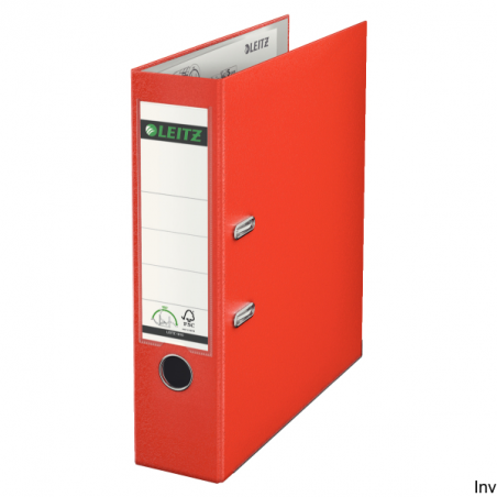 Segregator Leitz A4 80 mm jasnoczerwony 180, 600 kartek, mechanizm 50% szerszego otwarcia