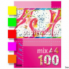 Papier xero A4 mix 100 ark. FLUO Kreska