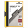 Skoroszyt DURABLE DURACLIP Original 60, żółty, pojemność do 60 kartek, metalowy klips