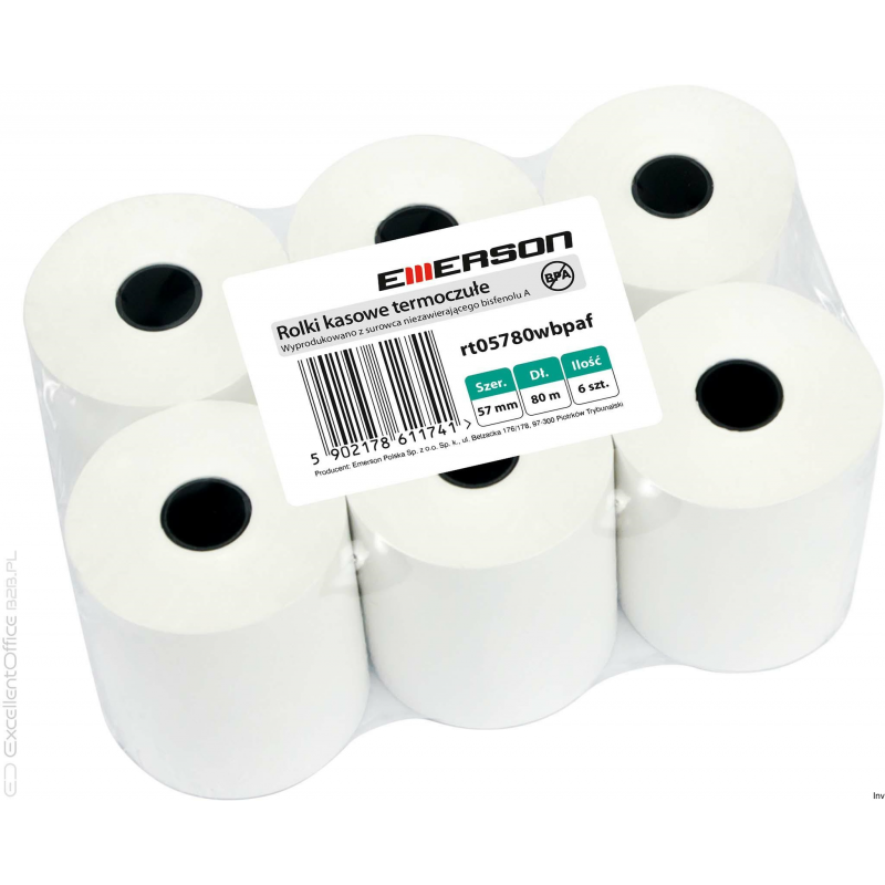 Rolka termiczna 57x80m (6) BPA FREE EMERSON