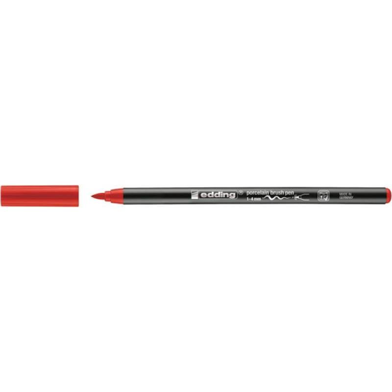 PAKIET Pisak do porcelany e-4200 EDDING, 1-4 mm, czerwony