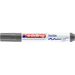 PAKIET Marker tekstylny e-4500 EDDING, 2-3 mm, szary