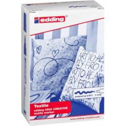 Marker tekstylny e-4500 EDDING, 2-3 mm, 10 szt., mix kolorów
