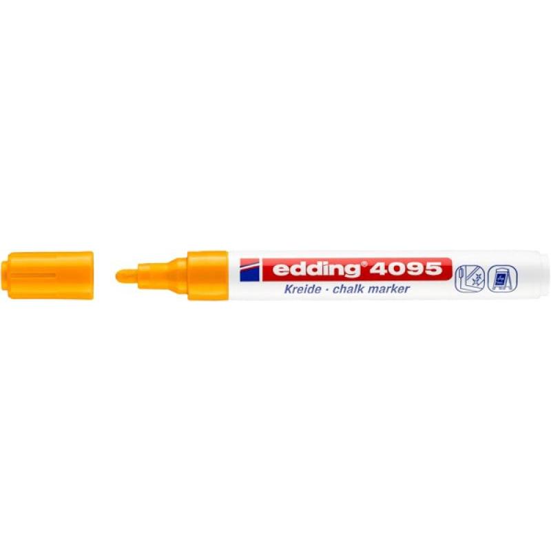 PAKIET Marker kredowy e-4095 EDDING, 2-3 mm, pomarańczowy neonowy