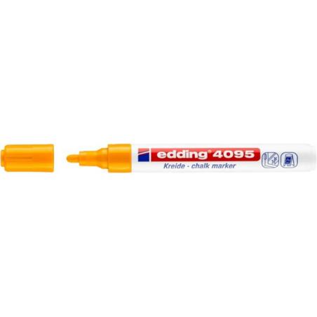 PAKIET Marker kredowy e-4095 EDDING, 2-3 mm, pomarańczowy neonowy