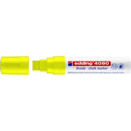 PAKIET Marker kredowy e-4090 EDDING, 4-15 mm, żółty neonowy
