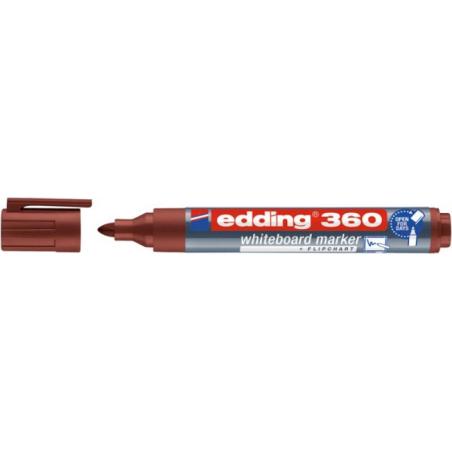 PAKIET Marker do tablic e-360 EDDING, 1,5-3 mm, brązowy