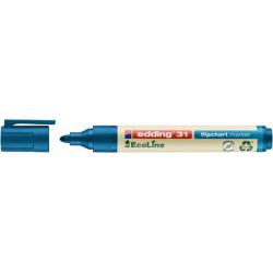 Marker do flipchartów e-31 EDDING ecoline, 1,5-3 mm, niebieski, 10 szt.